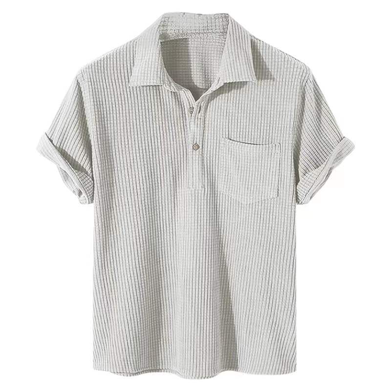 Herren T-Shirt mit Waffelmuster (2+1 GRATIS)