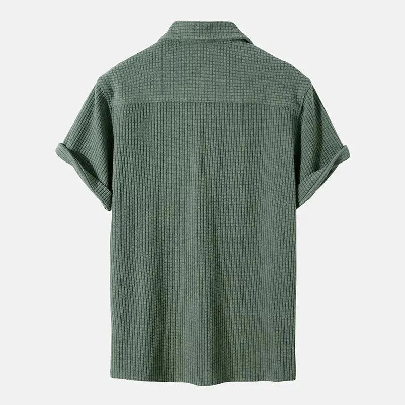 Herren T-Shirt mit Waffelmuster (2+1 GRATIS)
