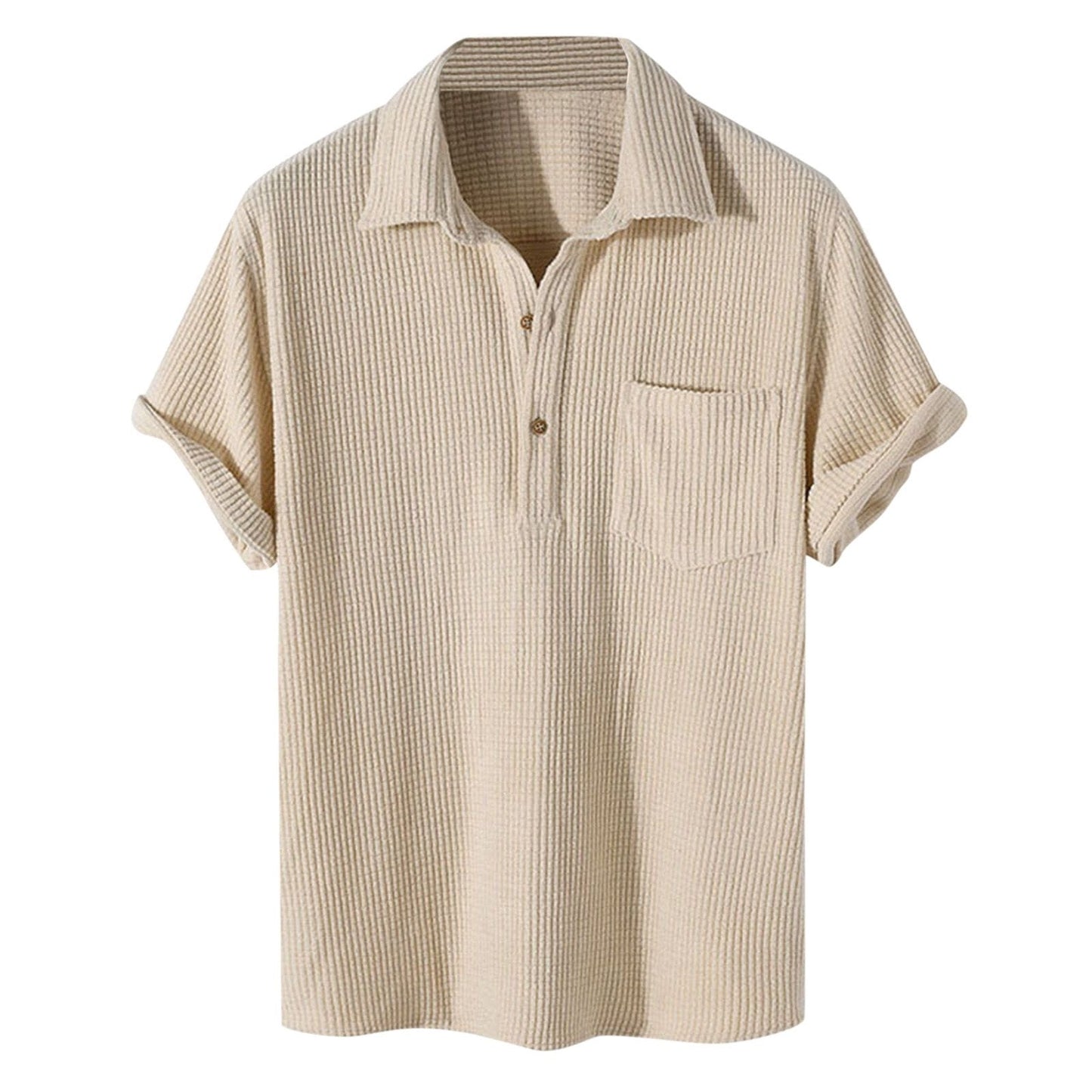 Herren T-Shirt mit Waffelmuster (2+1 GRATIS)