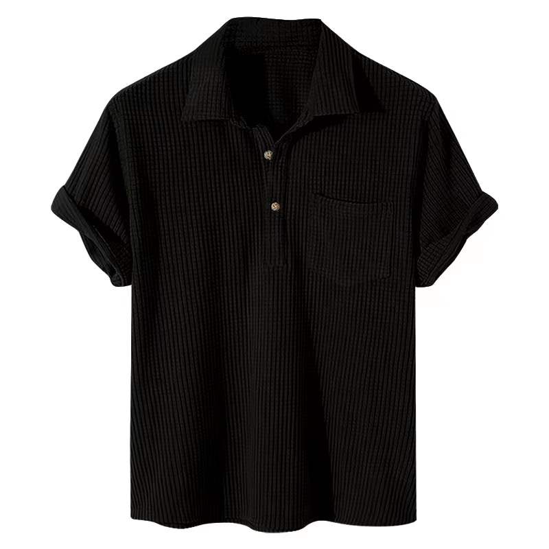 Herren T-Shirt mit Waffelmuster (2+1 GRATIS)