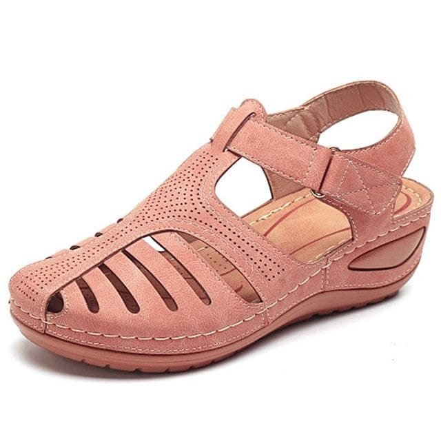 Freizeit Leder Sandalen für Damen