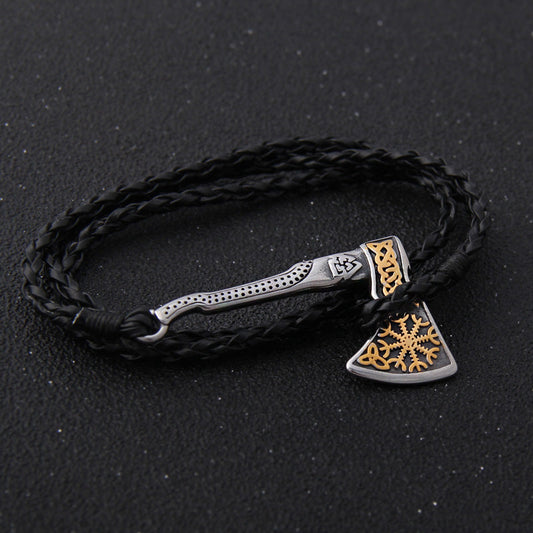 Gold Helm-Axt-Armband