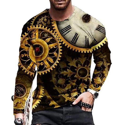 Timeless - Komfortabler Langarm Pullover mit Uhrmotiv