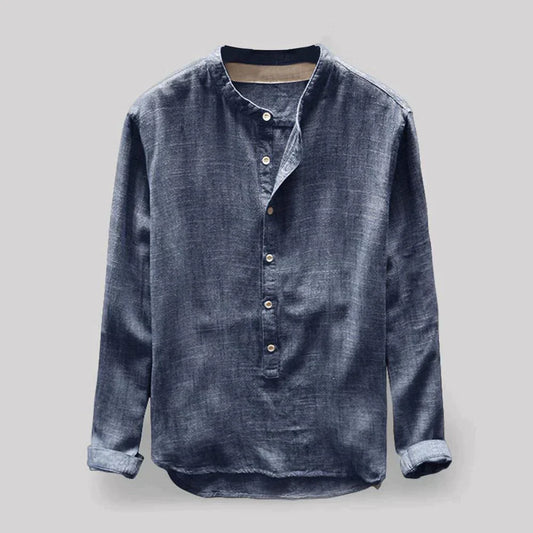 PAULS - Modische Designer Leinenbluse