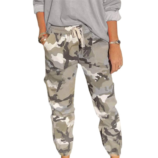 Lockere Camouflage Cargo Hose für Damen