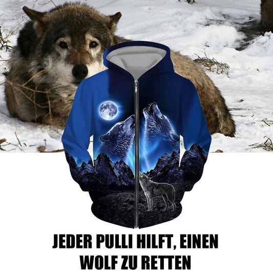 Wolf Mission Kapuzenpullover