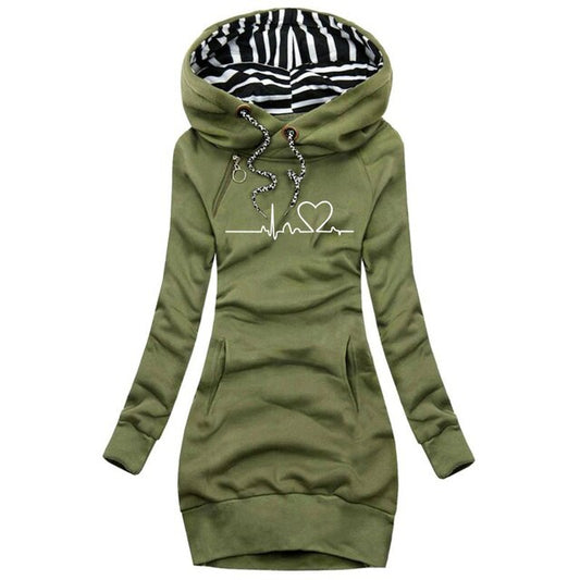 Heartbeat™ - Kuscheliger und Langer Kapuzenpullover