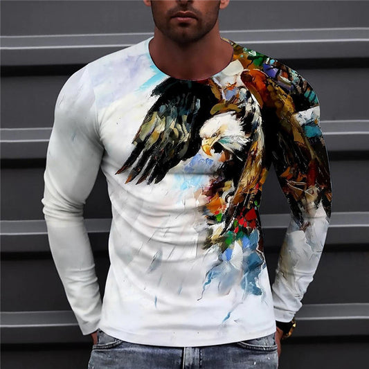 Eagle - Komfortabler Langarm Pullover mit Adlermotiv