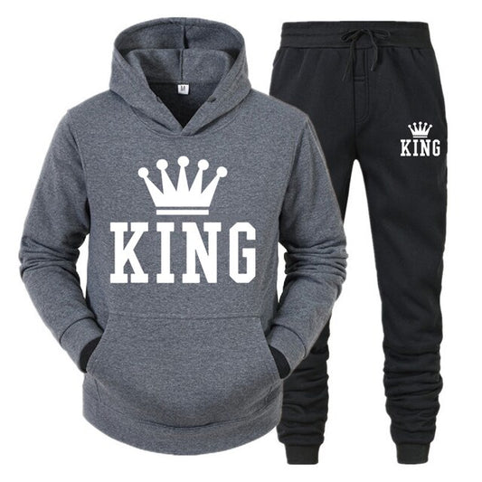 King - Komfortabler Herren Jogginganzug Set