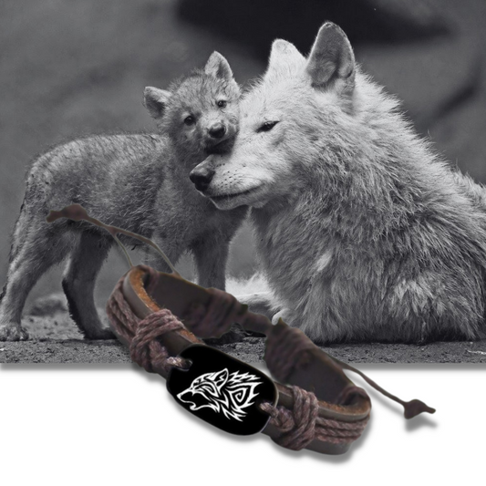 Rette einen Wolf Armband