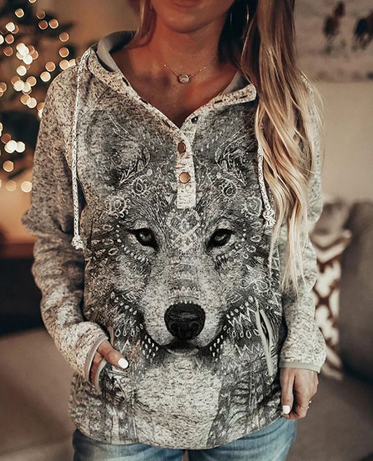 Jenna - Komfortabler Kapuzenpullover mit Tiermotiv