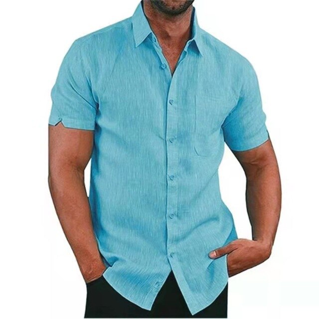 CAPONE - Modisches Baumwolle Leinen Shirts für Männer
