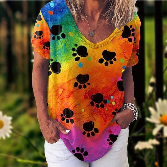 Colorpaw - Komfortables und süßes Pfoten T-Shirt