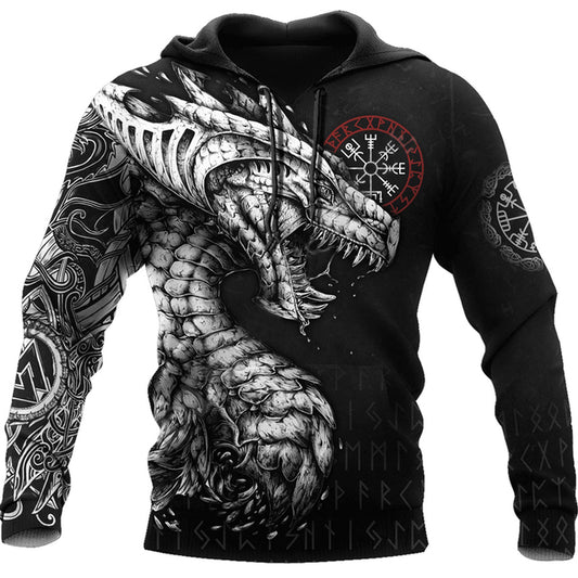 Dragonfire - Komfortabler Drachen Kapuzenpullover