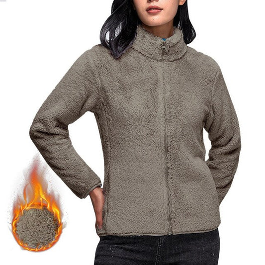 Haily - Kuschelige und Warme Teddy Fleece Jacke