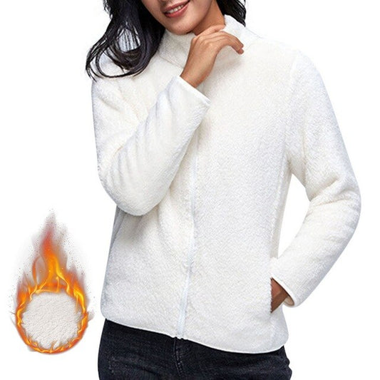 Haily - Kuschelige und Warme Teddy Fleece Jacke