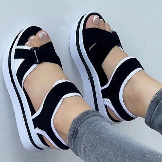 Gabriela - Komfortable Plateau Sandalen