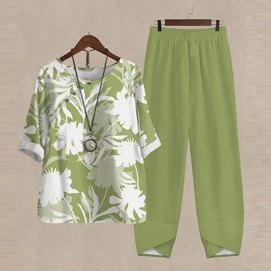 Brigitte - Komfortables Sommer Set (Hose + Oberteil)