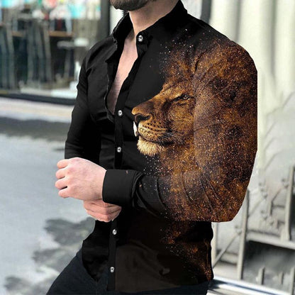 Hochwertiges Löwen Hemd für Herren
