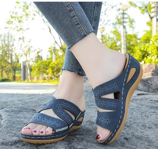 Bequeme & Ergonomische Damen Keilsandalen