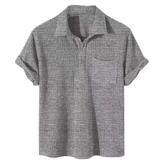 Herren T-Shirt mit Waffelmuster (2+1 GRATIS)