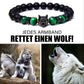 "Rette einen Wolf" Armband